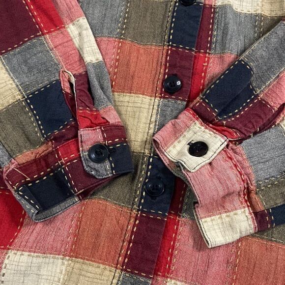 Vintage Studio Ease Plaid Button-up size M/L - Picture 4 of 9